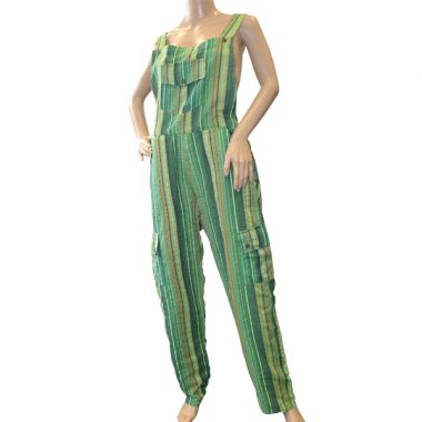 Everdeen Funky Striped Cotton Dungarees